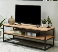 mobile tv salotto ingresso vintage in ferro e legno industiale