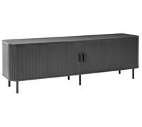 Mobile TV scorrevole retrò MDF Gambe in metallo Nero Bradley