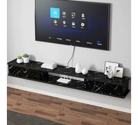 Mobile TV Sospeso, Floating Tv Stand with 2 Drawer Wall Mounted Console for Living Room Entertainment Room Office