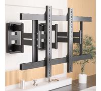 Mobile TV Sospeso,Supporto TV con 8 Bracci,Consolle Multimediale da Parete,Girevole,Inclinabile,Estensibile,per Televisori LCD da 40-120 Pollici,Salvaspazio,Montaggio Facile(For 40"-100" TV)