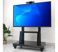 Mobile TV Su Ruote, Carrello TV Mobile, Mobile TV Portatile Regolabile In Altezza, Scaffale A Due Ripiani, Portata Massima 272 Kg, Ideale Per Soggiorni E Camere Da Letto(700x430x1500mm)