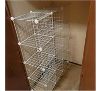 Mobile Wire Cube Storage Organizer per casco, da pavimento, per cantiere, casco, officina