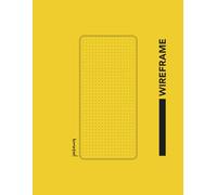 Mobile Wireframe Notebook - UI/UX Sketchbook | 96 Pages | 8.5 x 11 inches / 21.59 x 27.94 cm | Gold Cover