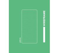 Mobile Wireframe Notebook - UI/UX Sketchbook | 96 Pages | 8.5 x 11 inches / 21.59 x 27.94 cm | Mint Cover