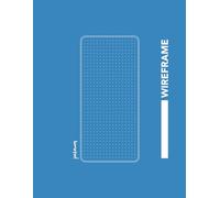 Mobile Wireframe Notebook - UI/UX Sketchbook | 96 Pages | 8.5 x 11 inches / 21.59 x 27.94 cm | Pacific Cover