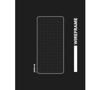 Mobile Wireframe Notebook - UI/UX Sketchbook | 96 Pages | 8.5 x 11 inches / 21.59 x 27.94 cm | Rock Cover