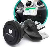 Mobilefox®, supporto magnetico da auto per smartphone, con inserto per lo slot del lettore CD, colore nero