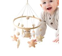 Mobiles Bébé - Mobile Portable en Feltre pour Bébé - Toy doux Biancheria da letto di risveglio sensoriale il design neutro decorazione artigianale fatta a mano per ragazza gioco sulla pancia