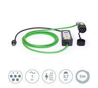 Mobiles Caricabatterie Typ2 Silvestro Plug-In 16A 3,7KW Mode2 5m Displ. Un.