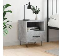 Mobiletti Bagno Tavolino Salotto Moderno Libreria Scaffale Mobiletto Cucina Salvaspazio Comodino Grigio Cemento 40x35x47,5 cm in Legno Multistrato per Dormitorio Soggiorno Ufficio Camere Da Letto