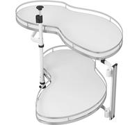Mobiletto angolare cieco, organizer estraibile for mobiletto cieco largo, vassoio girevole regolabile in altezza a 2 livelli, organizer for mobiletto cieco da cucina(Pull Out Right)