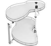 Mobiletto angolare cieco, organizer estraibile for mobiletto cieco largo, vassoio girevole regolabile in altezza a 2 livelli, organizer for mobiletto cieco da cucina(Pull Out Left)