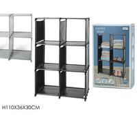Mobiletto armadio cabina guardaroba appendiabiti In acciaio tessuto tnt scaffale