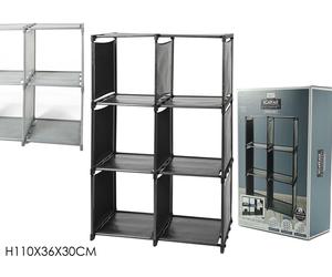 Mobiletto armadio cabina guardaroba appendiabiti In acciaio tessuto tnt scaffale