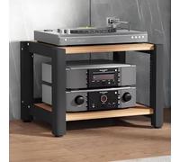 Mobiletto Audio A 2/3/4/5 Livelli, Supporto For Giradischi, Supporto For Componenti Multimediali AV(Beige,H40cm/15.7in)