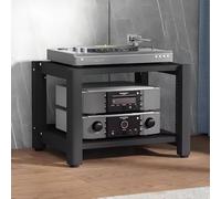 Mobiletto Audio A 2/3/4/5 Livelli, Supporto For Giradischi, Supporto For Componenti Multimediali AV(Nero,H40cm/15.7in)