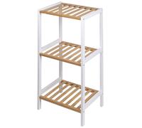 Mobiletto bagno 3 ripiani in bambù e MDF, Sìordine