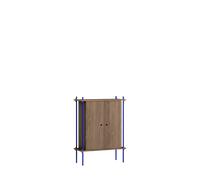 Mobiletto con Ripiani MOEBE Rovere affumicato/Blu Intenso