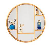 Mobiletto con Specchio Specchio da Bagno Mobiletto da Camera Specchio da Trucco Specchio da Bagno sospeso per la casa Specchio Decorativo in Legno mas