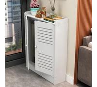 Mobiletto Copritermosifone Moderno con Ampio Ripiano Superiore, Copri Caloriferi Moderni con 2 Ante e Griglia, Facile da Montare a Scatto, Si Adatta a Qualsiasi Arredamento(60x85x25cm/24x33.5x10in)