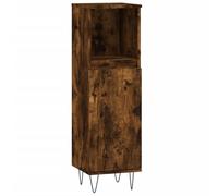 Mobiletto da bagno in legno e ferro, 30 x 30 x 100 cm, moderno set di mobili da bagno per piccoli spazi, durevole e salvaspazio