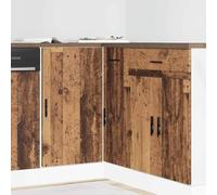 Mobiletto da cucina Lione effetto legno antico in legno di quercia moderno con molto spazio e design elegante