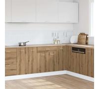 Mobiletto da cucina moderno in rovere Lyon Artisan con quattro scomparti e ante a cerniera per una conservazione ottimale ed elegante organizzazione della stanza