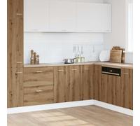 Mobiletto da cucina moderno in rovere Lyon Artisan con quattro scomparti e ante a cerniera per una conservazione ottimale ed elegante organizzazione della stanza