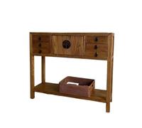 Mobiletto da ingresso in legno massello con cassetti - Credenza portaoggetti for corridoio stretto, tavolo consolle for sala da pranzo