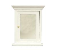 Mobiletto Della Medicina Bianco Con Porta A Specchio Per Bagno Miniature