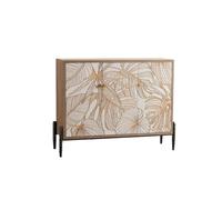 Mobiletto d'ingresso in legno massello intagliato - Credenza rustica for l'arredamento della casa