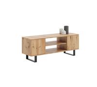 Mobiletto Focus RTV da 135 cm - rovere stile loft