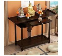 Mobiletto for Pooja in legno, tavolo for altare, piano inclinato, contenitore retrattile, panca for meditazione, ufficio domestico, mobili for preghiera buddista(80cm)