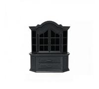 Mobiletto in miniatura per casa delle bambole in scala 1/12, libreria, credenza con cassetti, accessori per la cucina in miniatura, modello decorativo per piccola biblioteca/studio.
