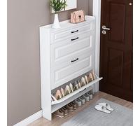 Mobiletto Ingresso, Scarpiera Slim Salvaspazio, Scarpiera da Esterno Chiusa, Scarpiera Nascosta, per Ingresso, Camera da Letto, Soggiorno, Appartamento