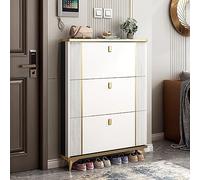 Mobiletto Ingresso, Scarpiera da Esterno Chiusa, Organizer Stretto per Riporre Scarpe, per Ingresso, Corridoio, Soggiorno