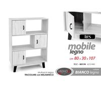 MOBILETTO Libreria ANTE ARMADIO Scaffale Moderna Ripiani MOBILE ROVERE 1078030