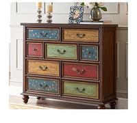 Mobiletto moderno vintage di metà secolo, cassettiera retrò con finitura verniciata, elegante mobile per camera da letto, 102 x 40 x 93 cm, elegante soluzione per riporre oggetti per la casa