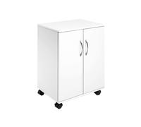 Durable 311502 Mobiletto Multifunzione 74/53 Chiuso, Bianco