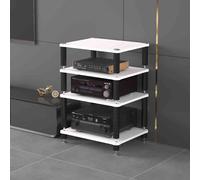 Mobiletto multimediale - Torre audio per TV Corner Entertainment Center Record Player Console Stereo Cabinet & scaffali da gioco - Design elegante e funzionale per l'intrattenimento domestico