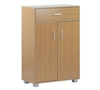 Mobiletto Multiuso 63x95x33 cm in Legno Melaminico Rovere