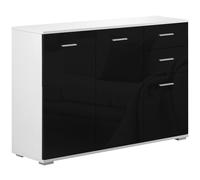 Mobiletto per Ingresso Nero Lucido, Antigraffio (106 x 35 x 76 cm)