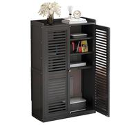 Mobiletto per router WiFi con ripiani regolabili, in legno, con ventilazione e gestione dei cavi, per casa e ufficio