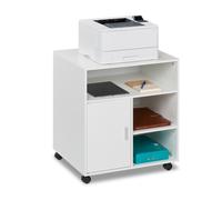 Mobiletto Porta Stampante Carrello 5 Scomparti Accessori Ufficio HxL: 66,5x60 cm