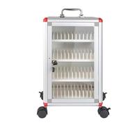 Mobiletto portacellulare con ruote girevoli a 360°, cassetta di sicurezza for cellulari con 48/60/72 slot, armadietto for cellulari for aule con serratura e montaggio a parete, for scuola(48)