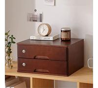 Mobiletto Portadocumenti Da Scrivania Multistrato Con Serratura E Cassetti Per Supporto Monitor/Piattaforma Stampante-2 Drawer-B