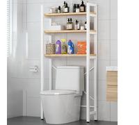 Mobiletto portaoggetti da bagno a 3 ripiani, scaffale angolare salvaspazio per bagno e WC, soluzione elegante