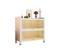 Mobiletto portaoggetti for la casa di grande capacità, struttura in acciaio al carbonio robusta e facile da pulire, design antipolvere, adatto for ingressi e soggiorni(White,800x320x500mm)