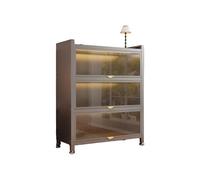 Mobiletto portaoggetti for la casa di grande capacità, struttura in acciaio al carbonio robusta e facile da pulire, design antipolvere, adatto for ingressi e soggiorni(Black,1150x320x500mm)