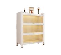 Mobiletto portaoggetti for la casa di grande capacità, struttura in acciaio al carbonio robusta e facile da pulire, design antipolvere, adatto for ingressi e soggiorni(White,1150x320x500mm)